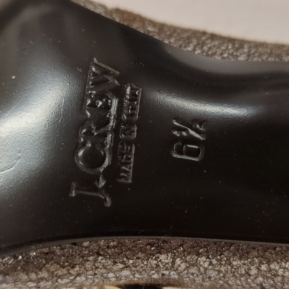 J. Crew Crackle Metallic Leather Mary Jane Pump Size 6.5 - Picture 12 of 13